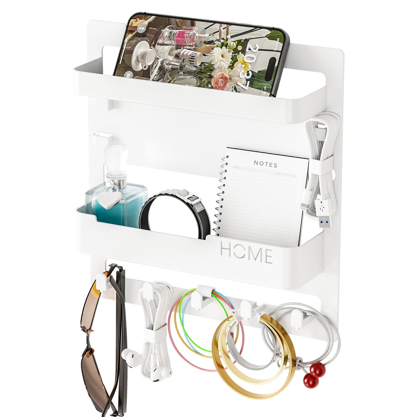 Wall mounted storage rack